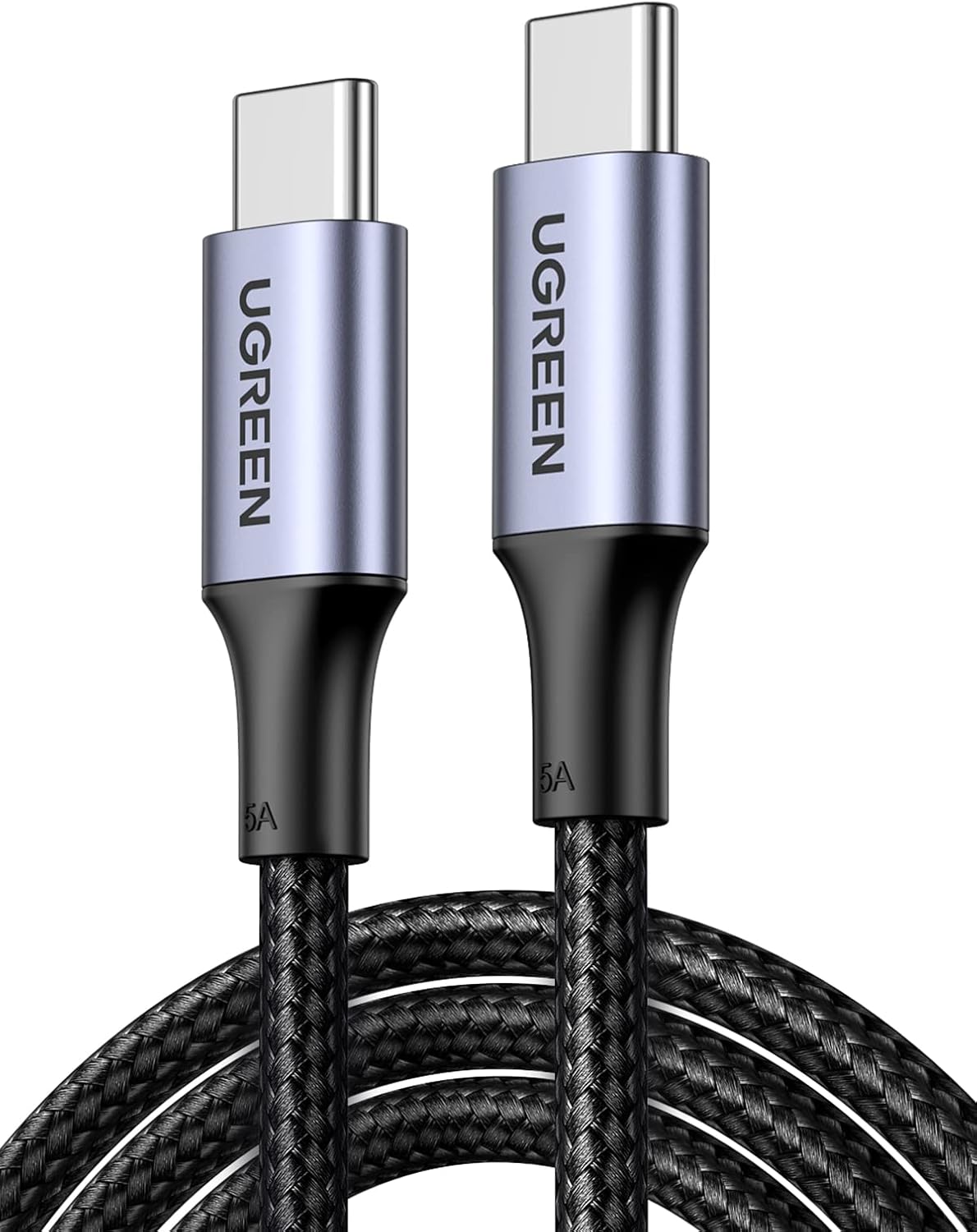 Cable UGREEN USB-C a USB-C 100W – Cable de carga rápida Compatible con iPhone 16, MacBook Pro, iPad, Dell XPS, Galaxy S24, Switch y Más