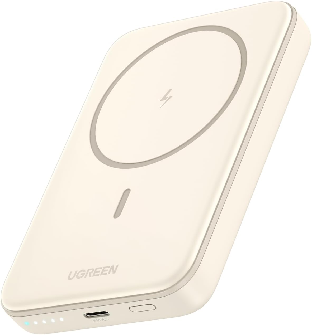 Power Bank Magnético UGREEN 10,000mAh – Cargador Portátil Inalámbrico con Carga Rápida PD 20W para iPhone 16/15/14/13/12 Series, Negro (Nuevo)