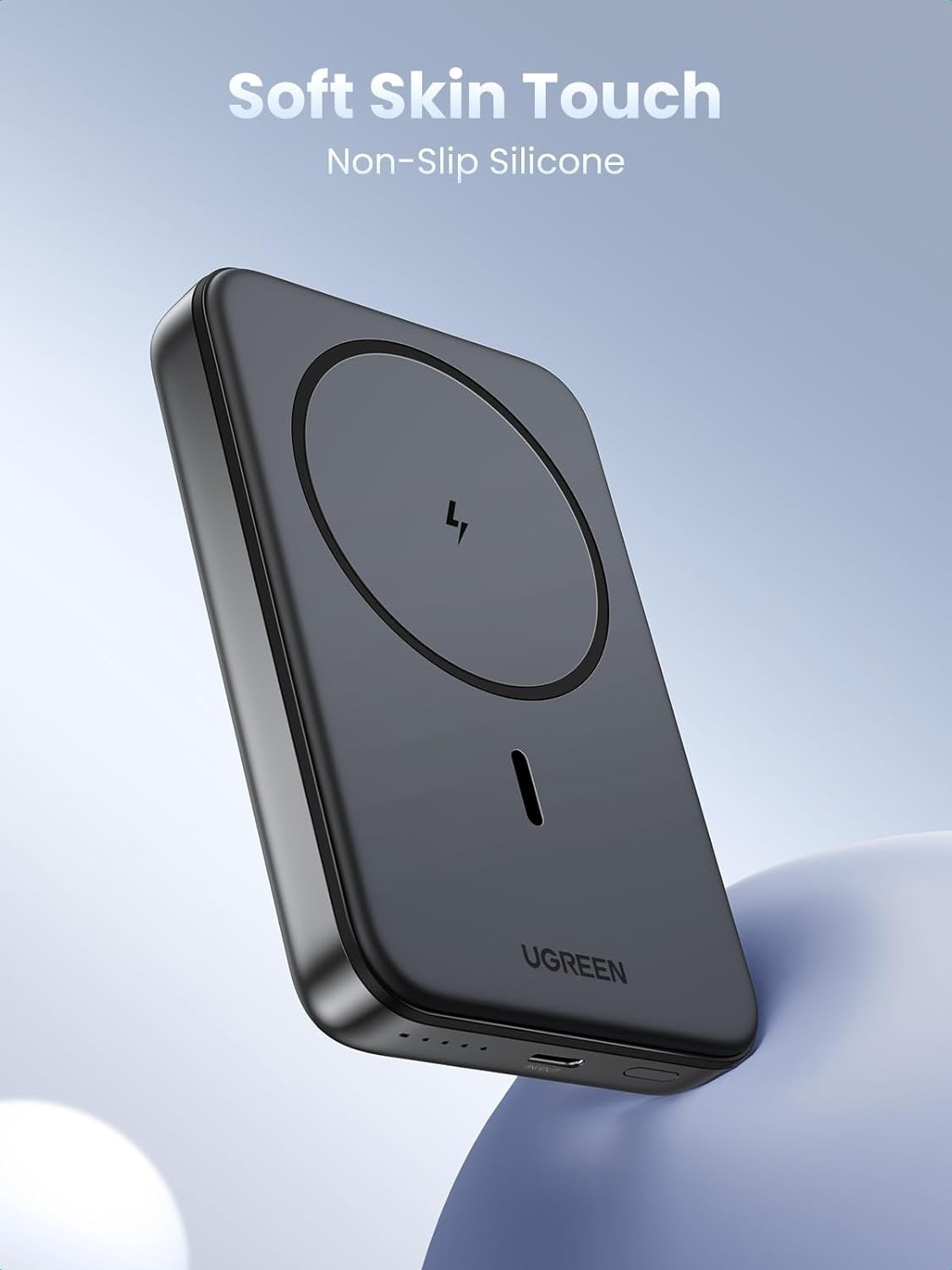 Power Bank Magnético UGREEN 10,000mAh – Cargador Portátil Inalámbrico con Carga Rápida PD 20W para iPhone 16/15/14/13/12 Series, Negro (Nuevo)