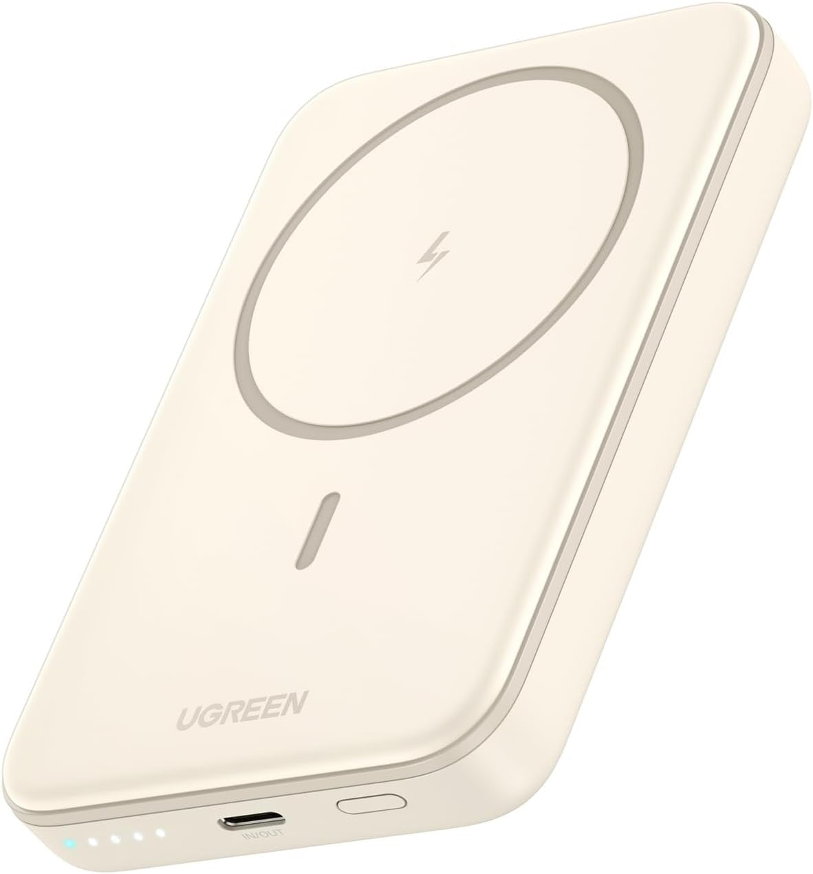 Power Bank Magnético UGREEN 10,000mAh – Cargador Portátil Inalámbrico con Carga Rápida PD 20W para iPhone 16/15/14/13/12 Series, Negro (Nuevo)