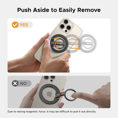 UGREEN Anillo Magnético para iPhone MagSafe – Soporte y Grip Giratorio Universal