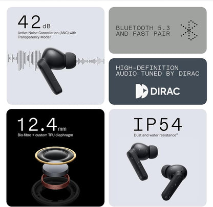 Audífonos Bluetooth CMF Buds Wireless - Cancelación de Ruido de 42dB y 35.5 Horas de Reproducción