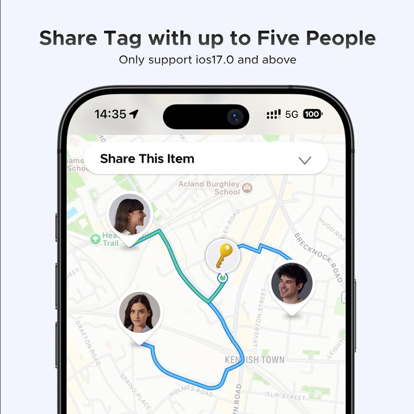 UGREEN Smart Finder FineTrack – Localizador inteligente con app, ideal para llaves, cartera, mochila o hasta tu mascota