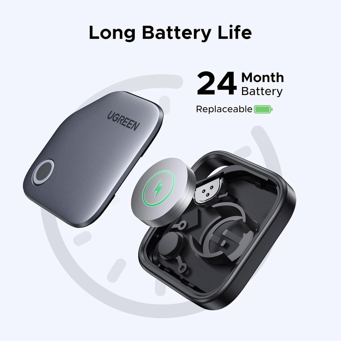 UGREEN Smart Finder FineTrack – Localizador inteligente con app, ideal para llaves, cartera, mochila o hasta tu mascota