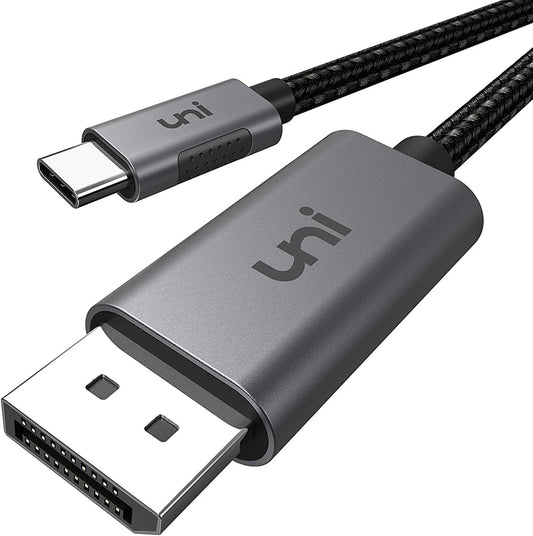 Cable uni USB C a DisplayPort para Oficina en Casa – 4K@60Hz, 2K@165Hz, Compatible con Thunderbolt 3/4, MacBook, iPhone 15 Pro/Max, XPS, Surface